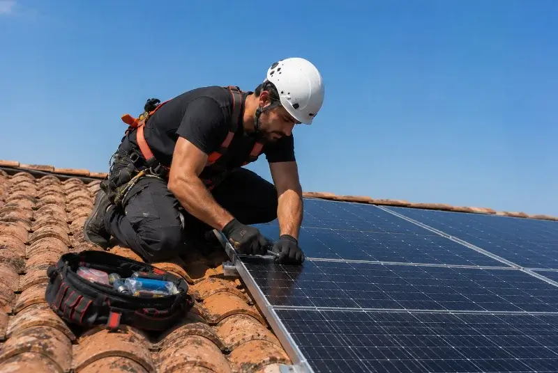 Maintenance et monitoring de panneaux solaires à Châtillon-sur-Thouet